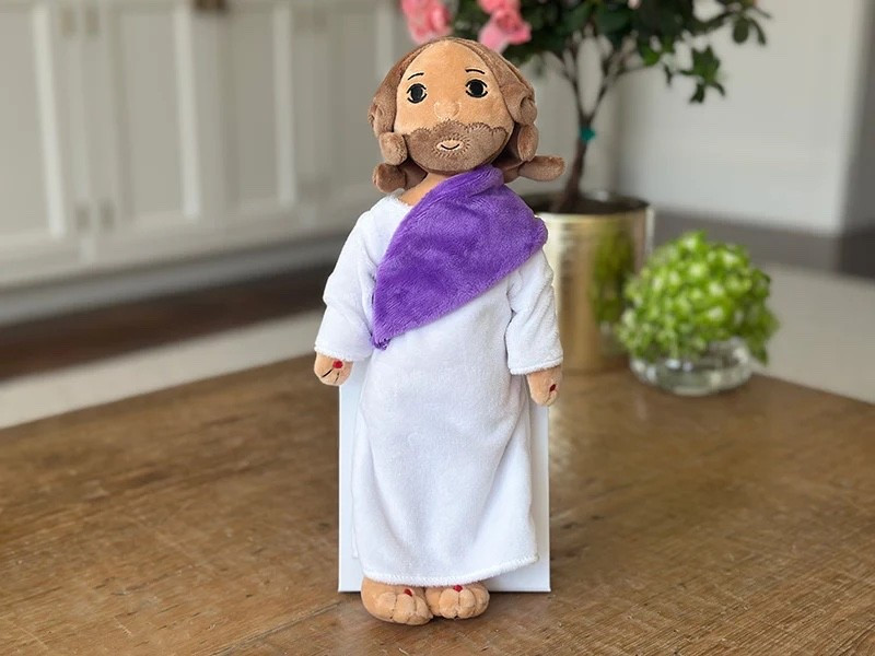 We don’t do the Easter Bunny.

Not because we’re against it…
but because I want Easter to feel different in our home.

I want my kids to search for Jesus.
To build anticipation.
To understand the cross and the resurrection in a way that actually sticks.

This Finding Jesus doll + scripture puzzle turns Easter into a daily journey.

Each day they find:
• A plush Jesus doll
• A new puzzle piece
• A short scripture

And slowly… one piece at a time… the Easter story unfolds.

It’s simple.
It’s meaningful.
And it creates conversations that matter.

If you want the one we’re using this year, comment EASTER and I’ll send it to you 🤍

#EasterTraditions #ChristianMom #FaithBasedHome #HolyWeek #IntentionalMotherhood #SeekHimFirst #ChristCenteredHome

#LTKHome #LTKmomlife #LTKActive