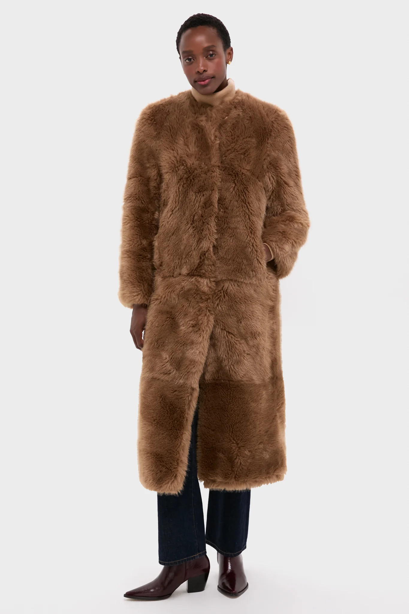Nougat Faux Fur Hilma Coat | Tuckernuck (US)