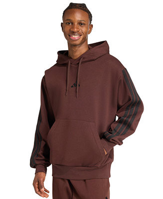 Men's Essential Three Stripes Fleece Hoodie | Macy's