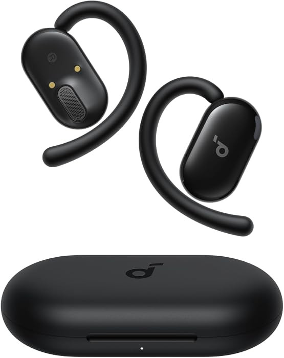 Soundcore V20i by Anker Open-Ear Headphones, Adjustable Ear Hooks, Ultra-Comfort, Snug Fit, Power... | Amazon (US)