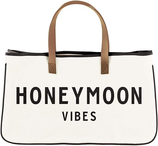 Santa Barbara Design Studio Tote Bag Wedding Collection Black and White 100% Cotton Canvas with G... | Amazon (US)