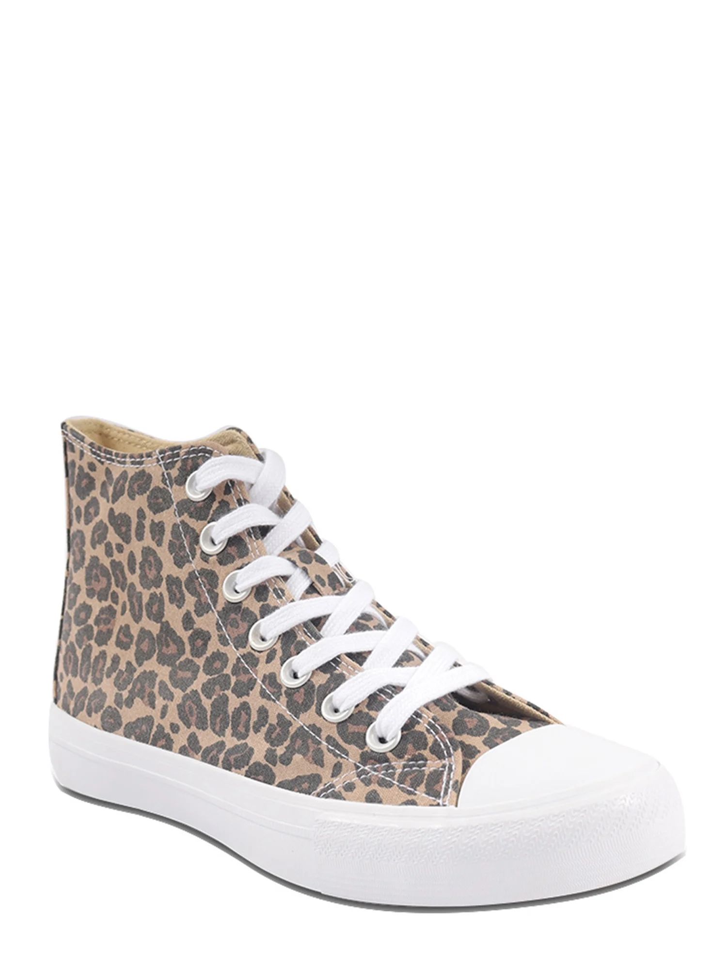 No Boundaries Women's High Top Canvas Casual Shoes - Walmart.com | Walmart (US)