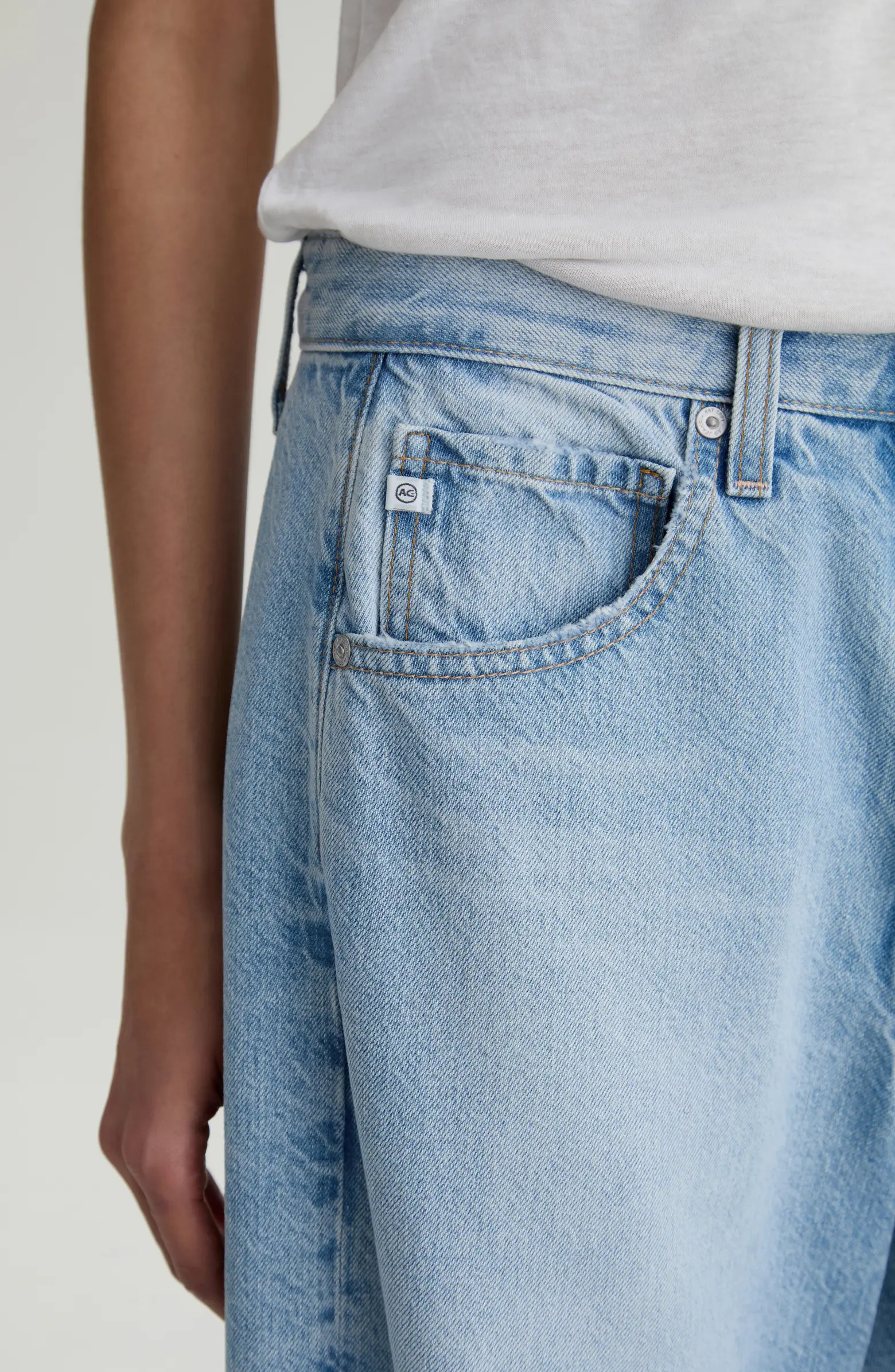 Hattie Raw Hem High Waist Crop Barrel Jeans | Nordstrom