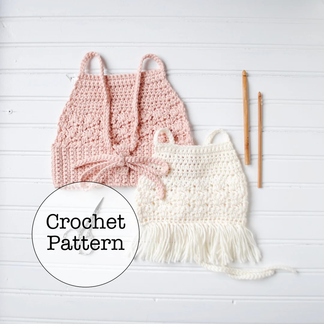 Crochet Pattern Summer Fringe Crop Top for Baby Toddler Girls - Etsy | Etsy (US)