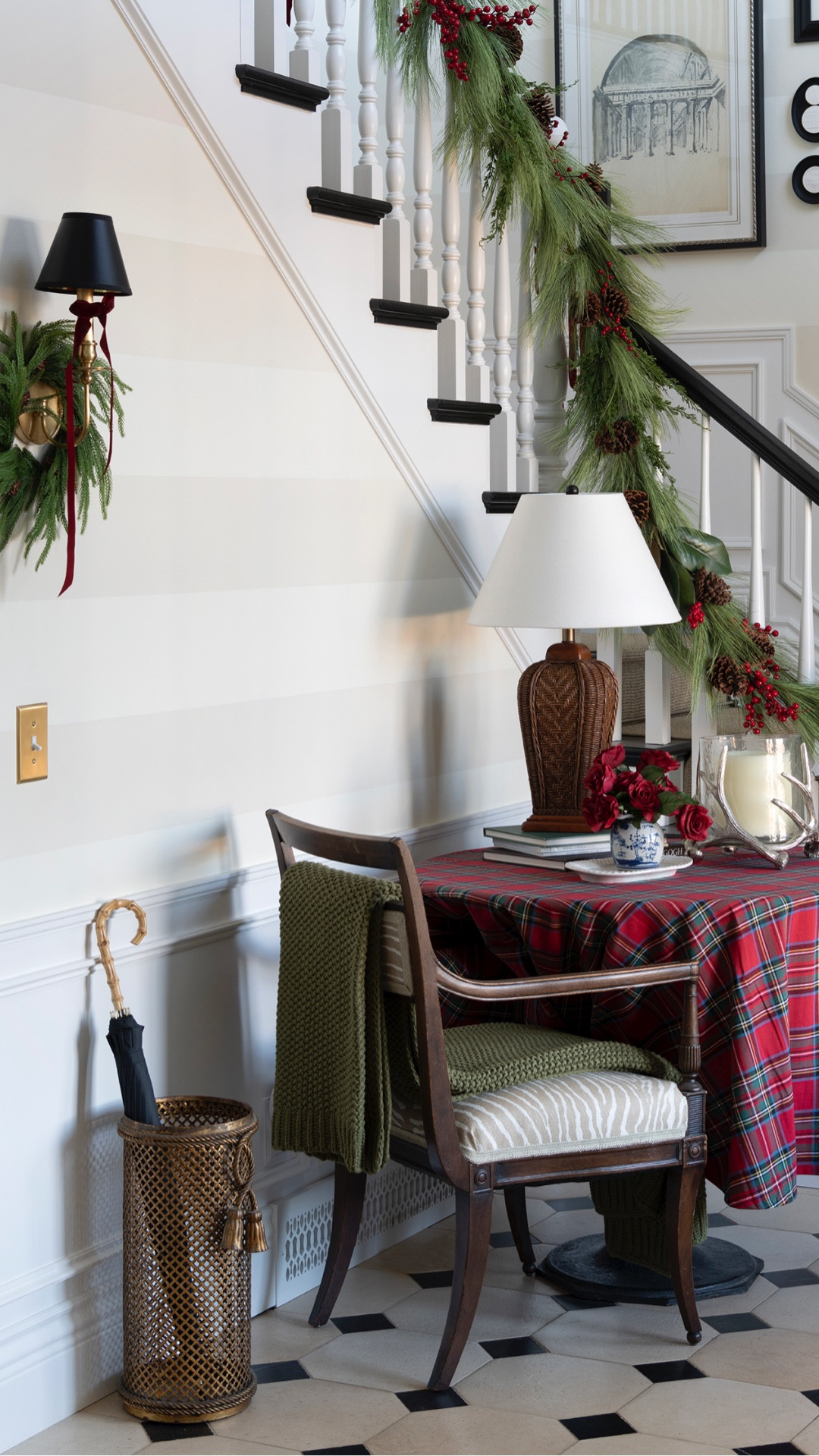 One of my favorite vignettes this holiday season... our foyer!

#LTKHome #LTKHoliday