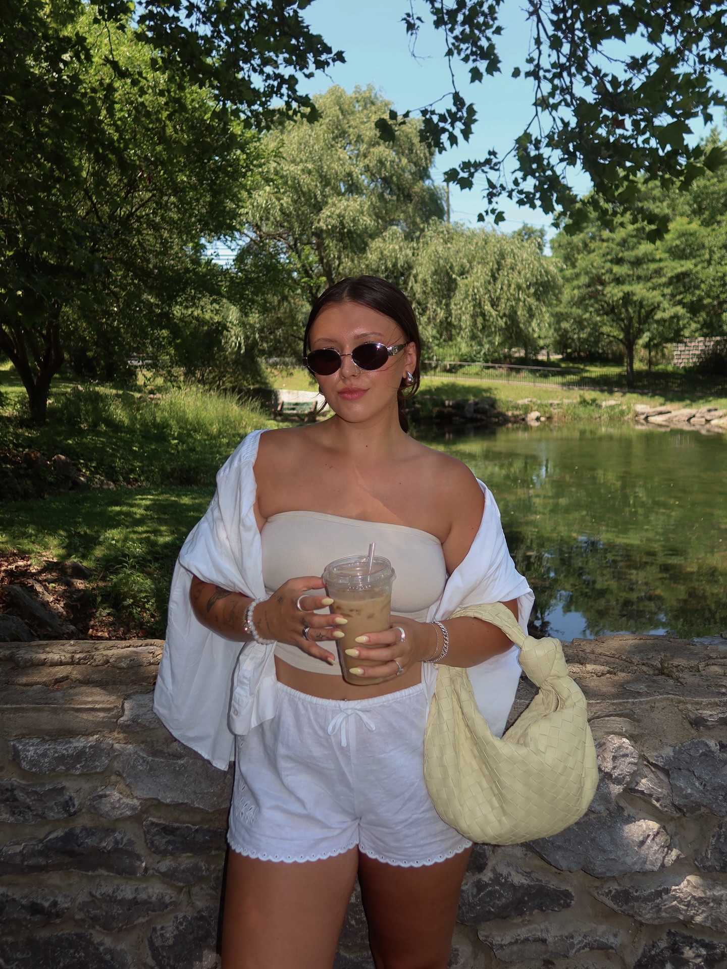 all a girl wants is an iced bevy and a walk in the park