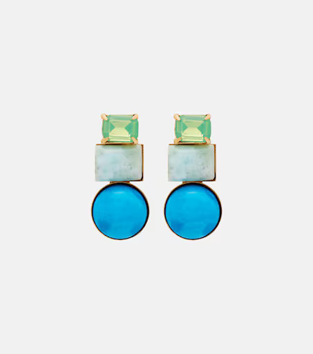 Jennifer Behr Azurine crystal-embellished drop earrings | Mytheresa (US/CA)