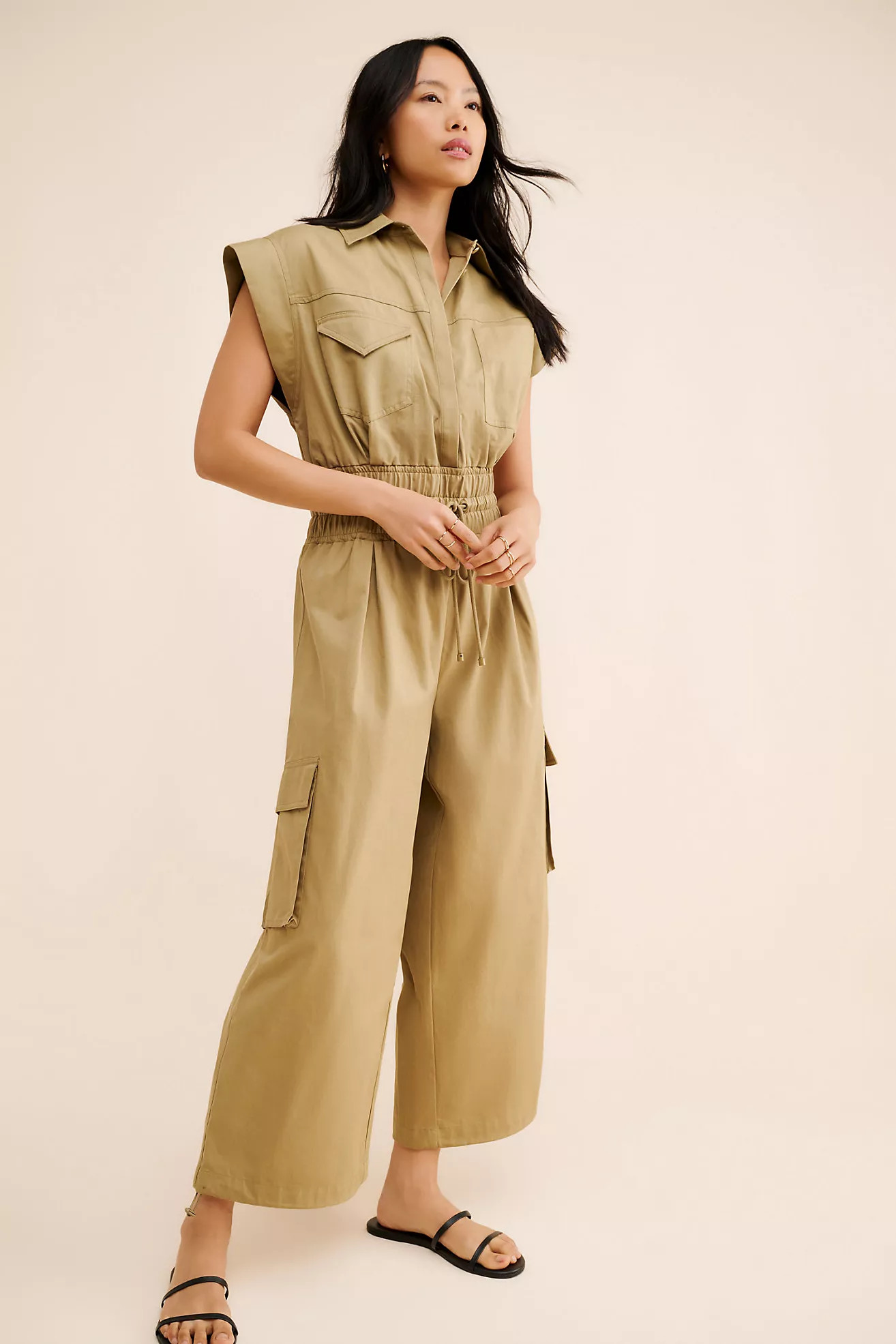 FARM Rio Cotton Utility Jumpsuit | Anthropologie (US)