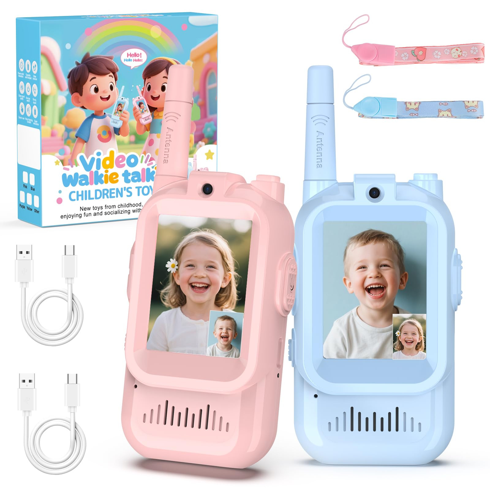 BlueFire Kids Walkie Talkies with Video – Screen Display Toy Radios with Voice Effects, One-on-... | Amazon (US)