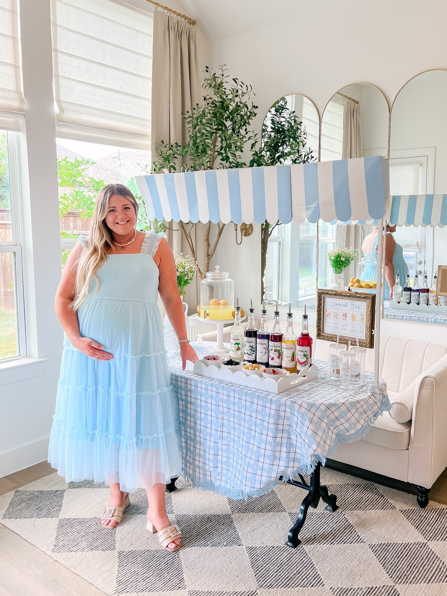 My baby shower dress! 🩵 Sized up to an XXL for the bump

#LTKBump #LTKBaby #LTKParties