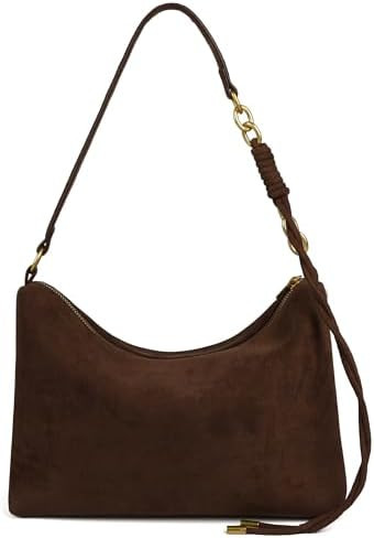 Small Suede Hobo Bags for Women, Crossbody Purses Slouchy Shoulder Bag | Amazon (US)