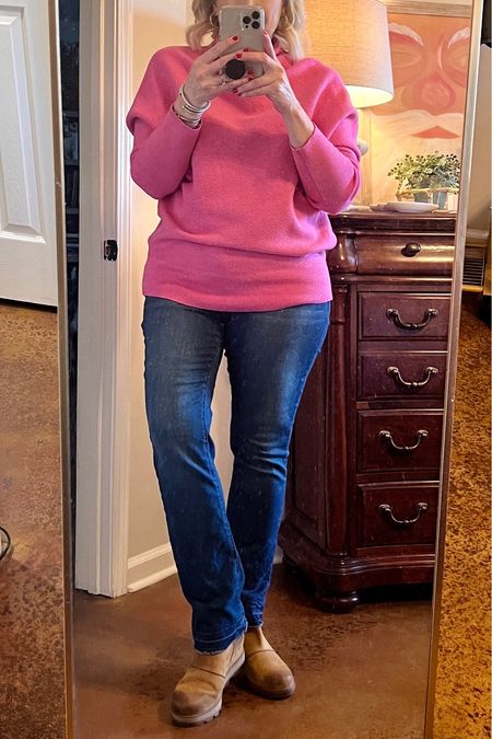 I love this sweater!  It’s cozy, comfortable and trendy. The hot pink is colorful and bright on a dreary winter day. It’s also perfect for Valentines Day  💕



#LTkfindunder100

#LTKSeasonal #LTKstyletip #LTKGiftGuide #LTKover40 #LTKHoliday