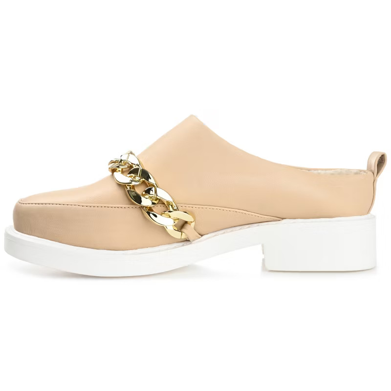 Journee Collection Womens Sheah Mules Round Toe Slip On Flats | Target