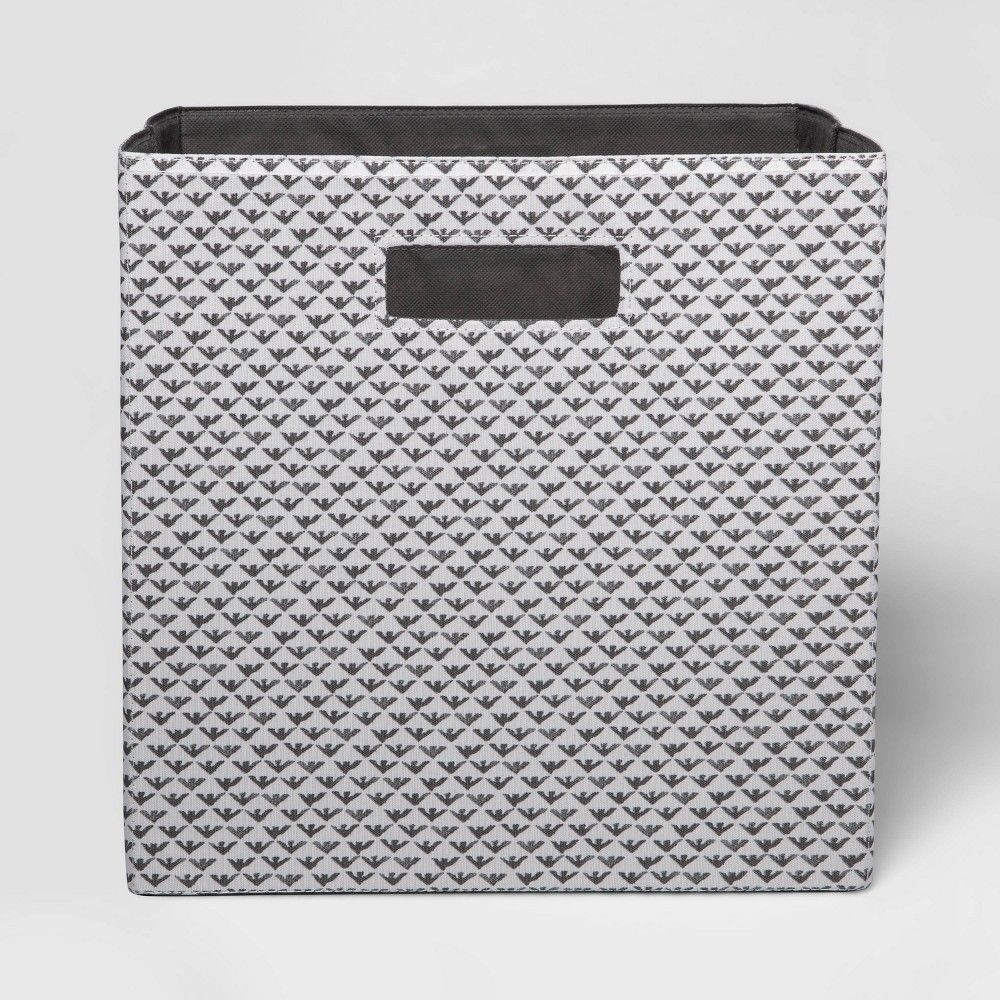 13"" Fabric Cube Storage Bin Fiaro Black & White - Threshold | Target