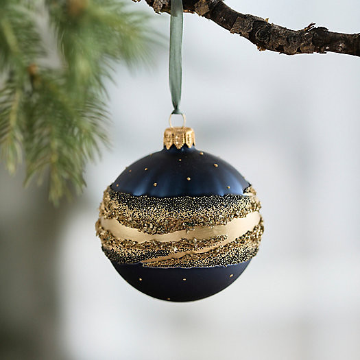 Stardust Glass Globe Ornament | Terrain
