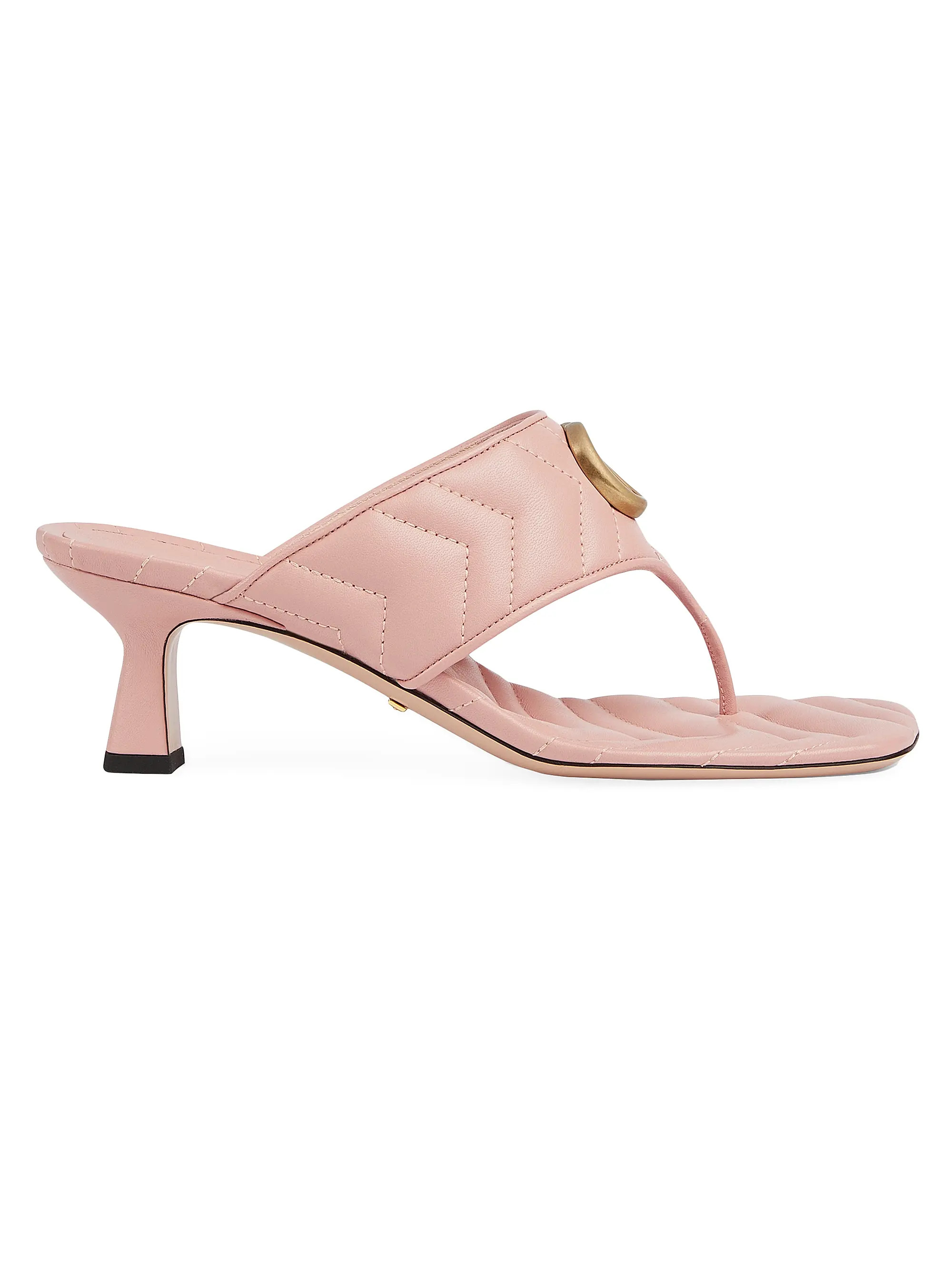Quilted Marmont Leather Sandals | Saks Fifth Avenue
