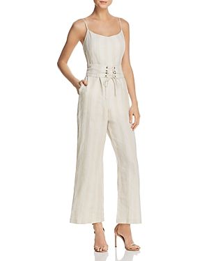 Astr Juno Corset Detail Striped Jumpsuit | Bloomingdale's (US)