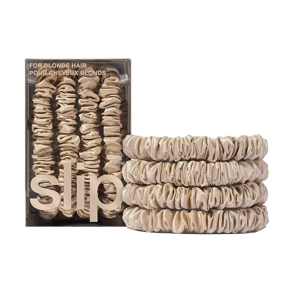 slip Skinny Blonde Scrunchies - Back to Basics - Anti-Crease, Anti-Breakage Slipsilk Design Prote... | Amazon (UK)