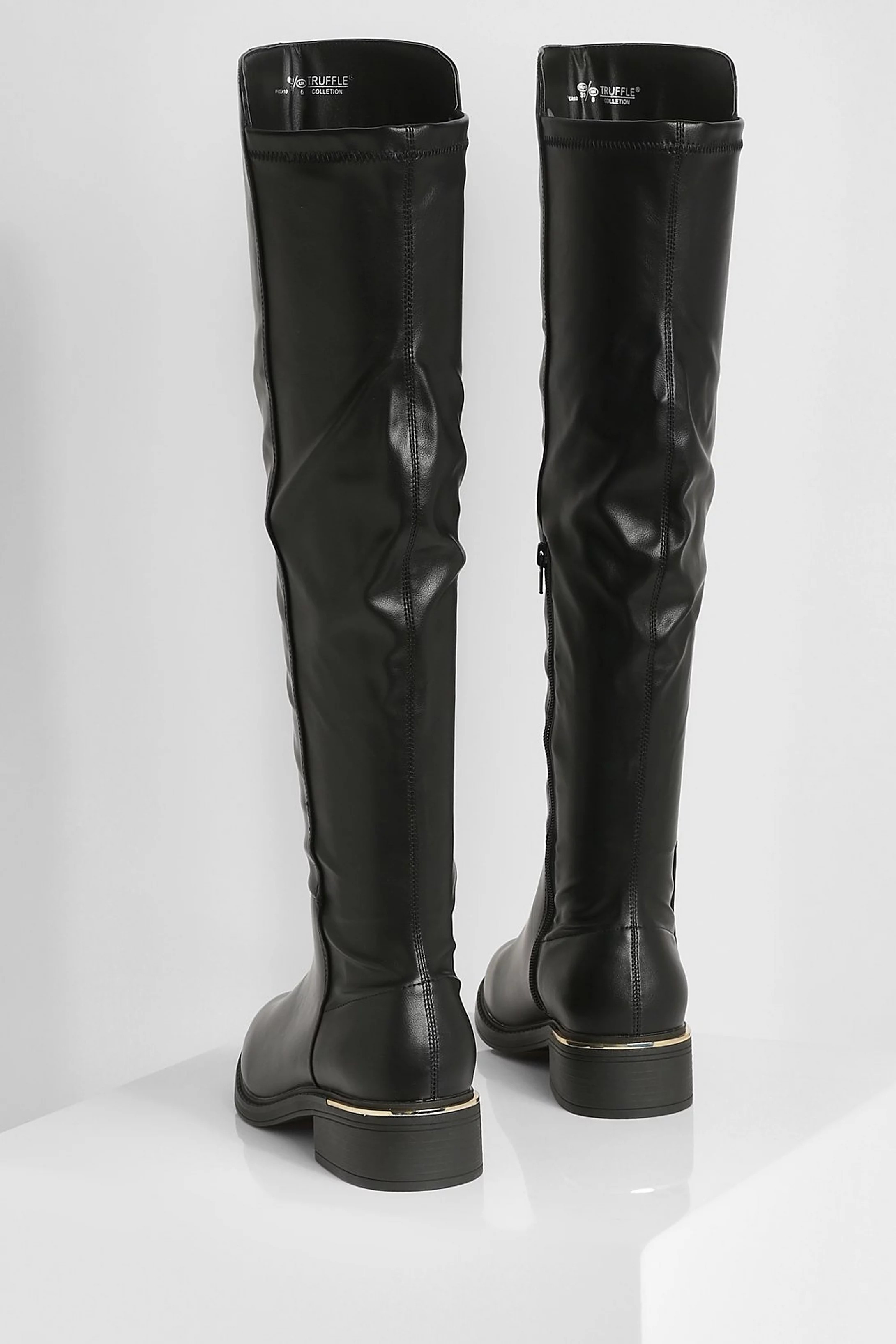 Breite Passform Overknee-Stiefel | Boohoo.com (DE)