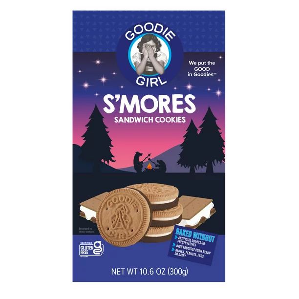 Goodie Girl S’mores Sandwich Cookies, Gluten Free, Peanut Free, Egg Free, Dairy Free, Vegan, No... | Walmart (US)