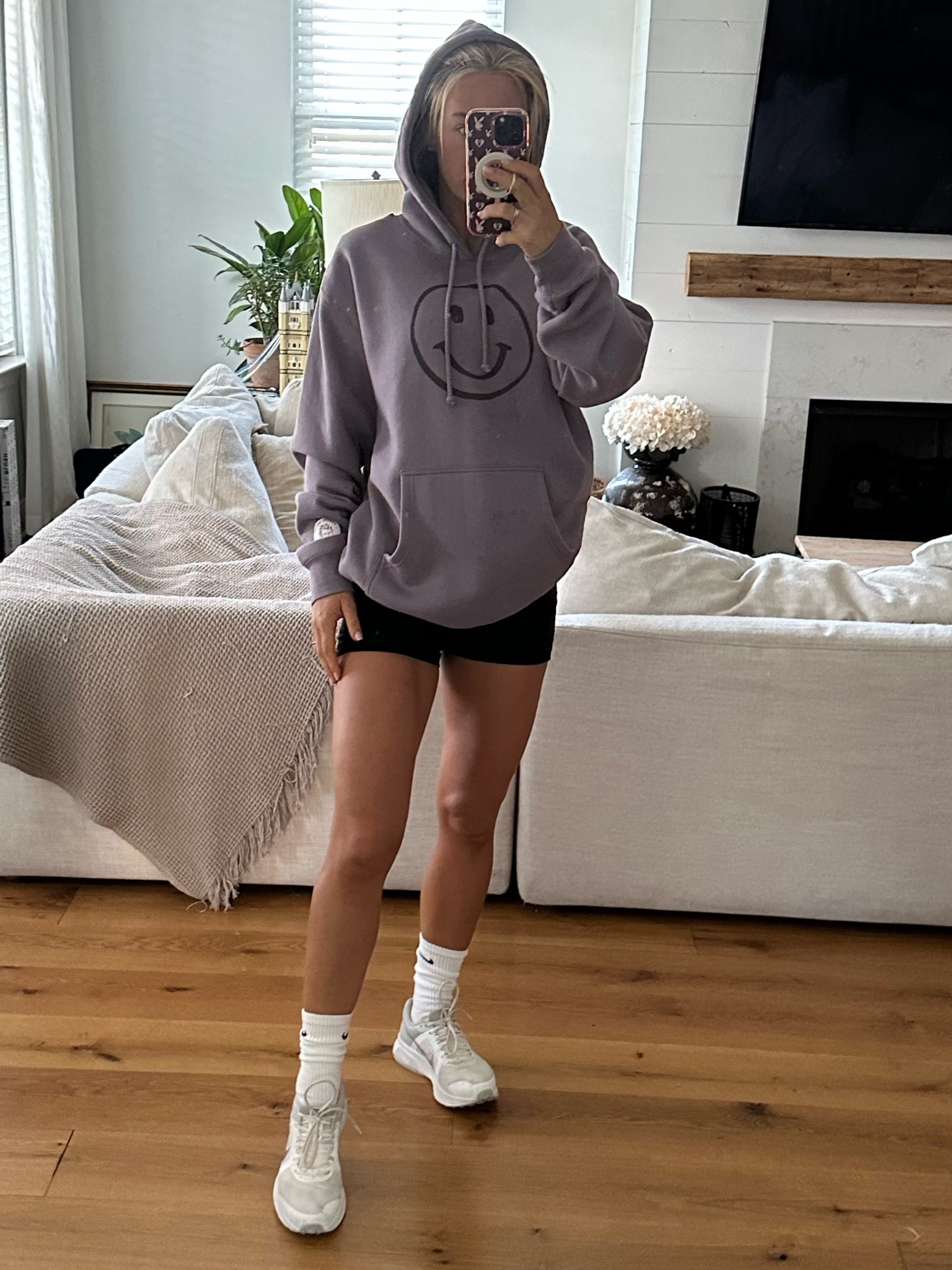 I love to wear an oversized hoodie. Year round lol

#LTKstyletip #LTKfitness #LTKSeasonal