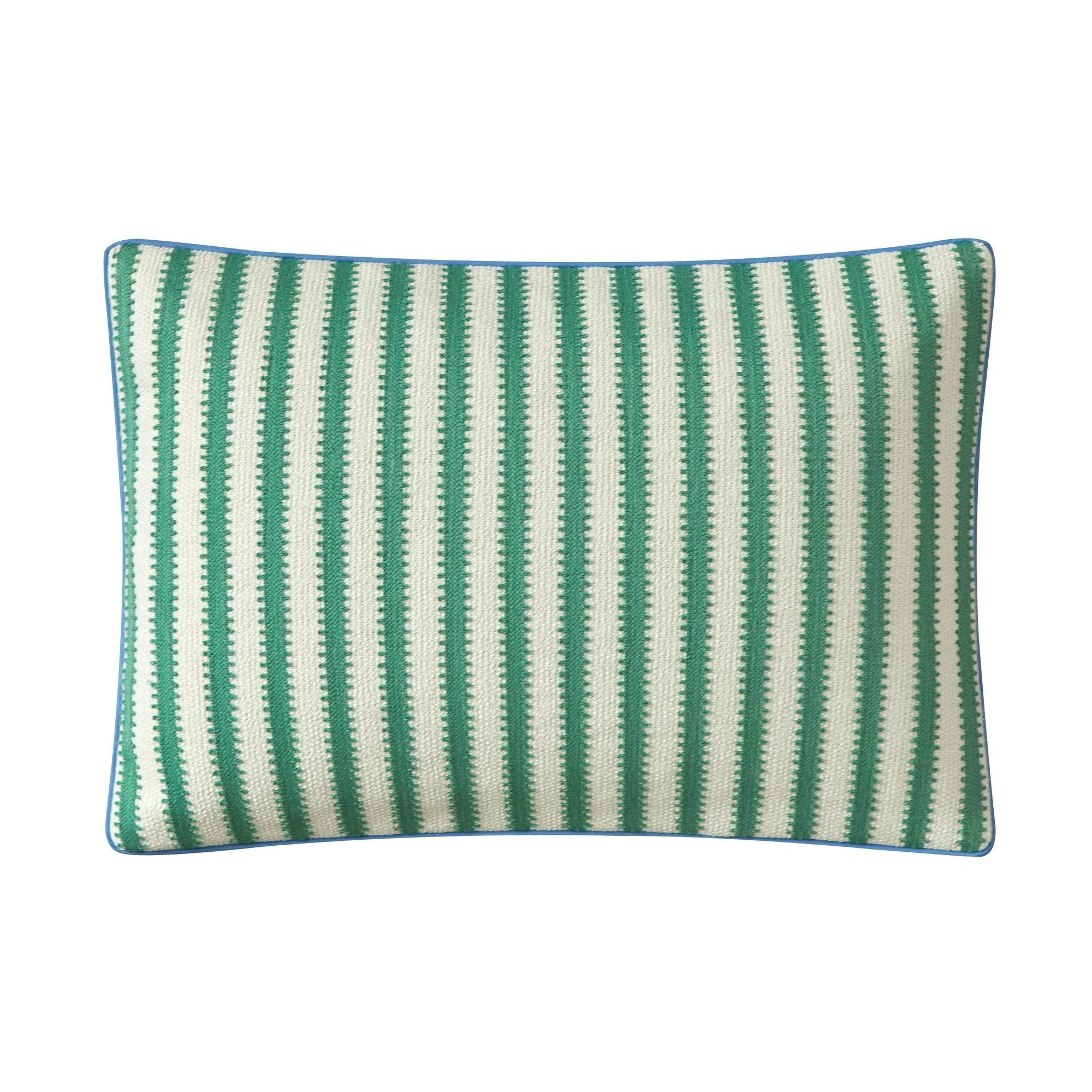 Mainstays by Becky G. & Alejandra Oblong Decorative Pillow, Green Cabana Stripe, 14" x 20" | Walmart (US)