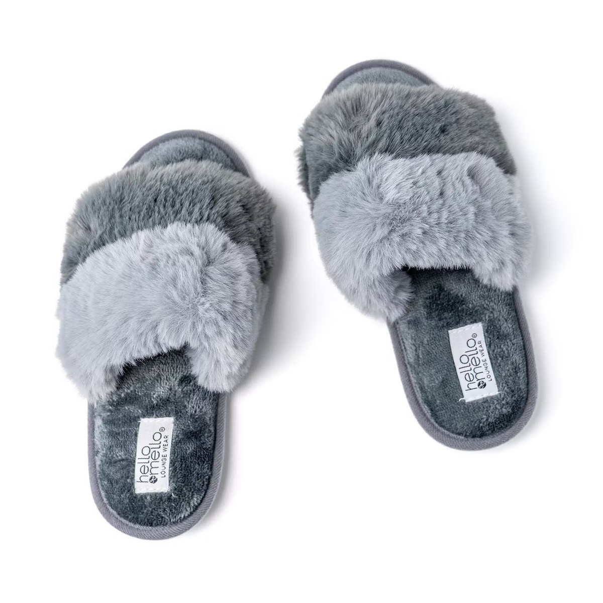 Hello Mello Women's Cotton Candy Puff Slippers | Target
