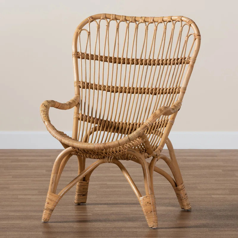 Wholesale Interiors Earvin Modern Bohemian Rattan Armchair & Reviews | Wayfair | Wayfair North America
