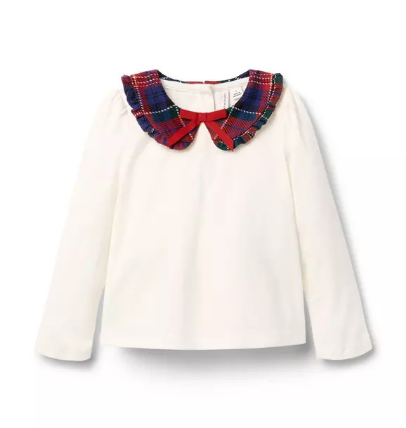 Tartan Ruffle Collar Top | Janie and Jack