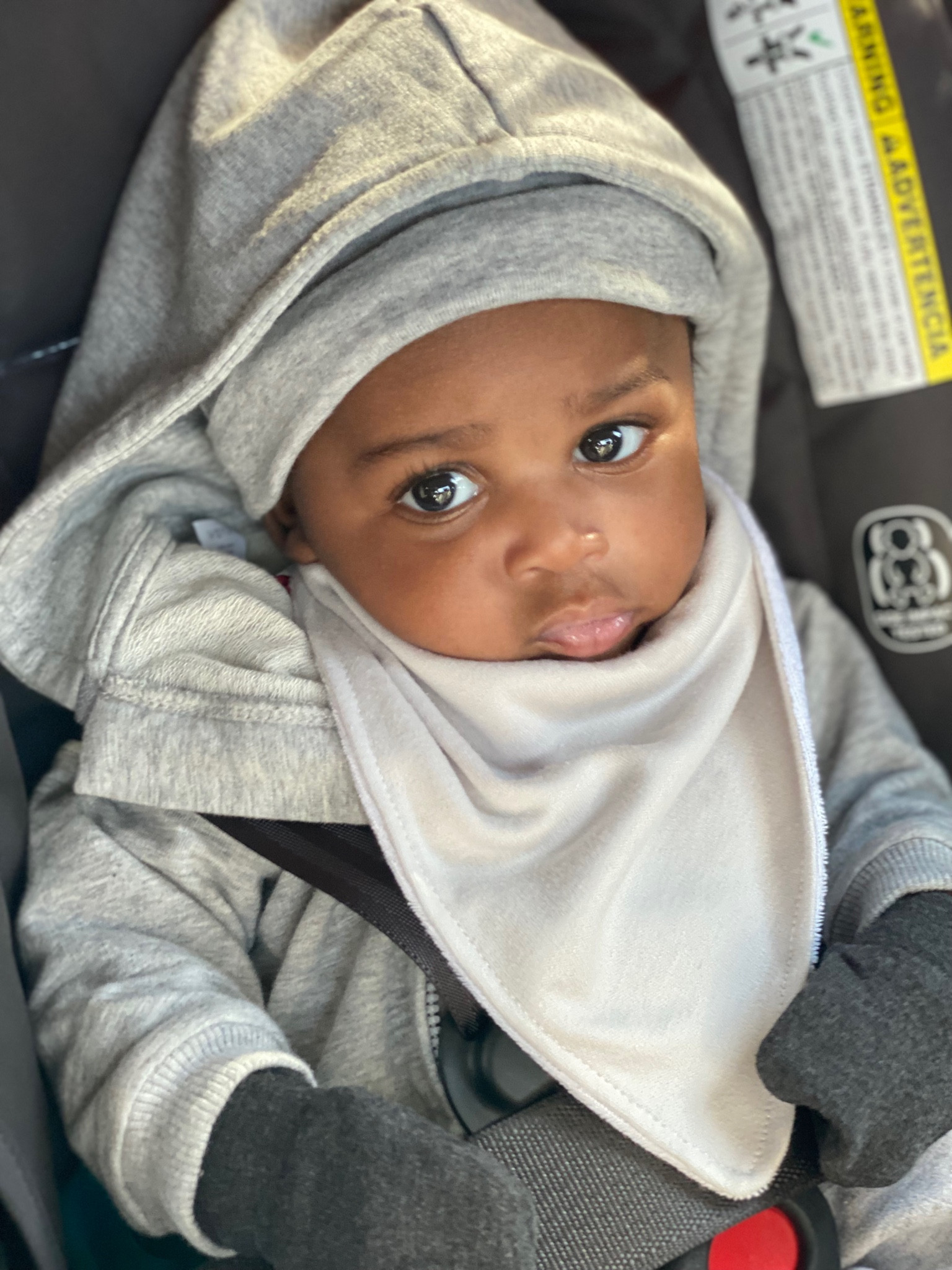 Follow his Instagram @officialbabykj for more info
Age in photo: 2M
Mittens size: 3-6M
Hat size: 3-6M
Bib size: OS (one size)

Bib & Mittens comes with 3 different colors 
Hat comes with 4 different colors


Baby boy style, baby boy outfit, cute baby boy clothing, 4 months old, baby fall fashion, beanie, baby clothes, fall baby clothes gift guide baby baby shoes baby sneakers neutral baby clothing

#LTKfamily #LTKbaby #LTKGiftGuide