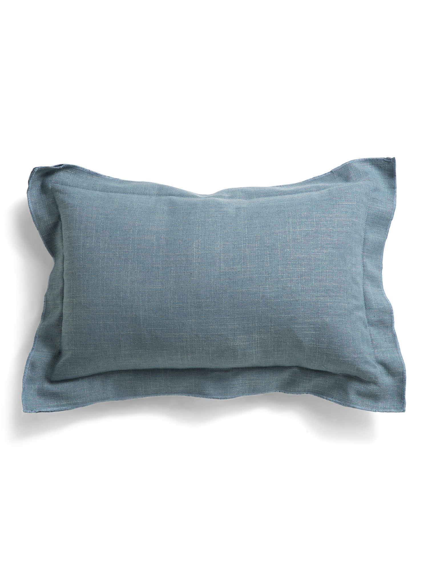 Made In Usa 13.5x21 Linen Blend Overfilled Double Flange Pillow | TJ Maxx