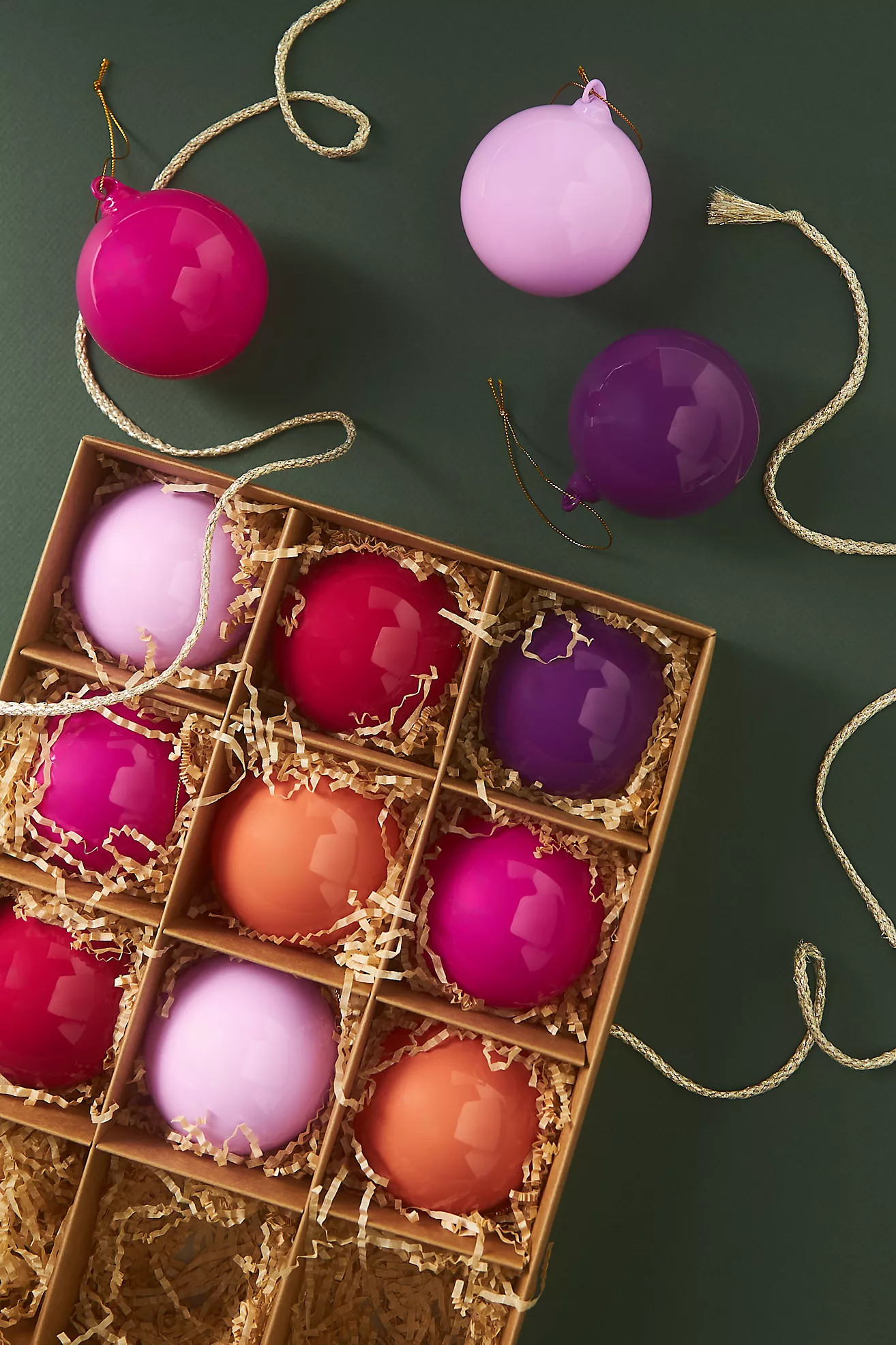 Opaque Bulb Ornaments, Set of 9 | Anthropologie (US)