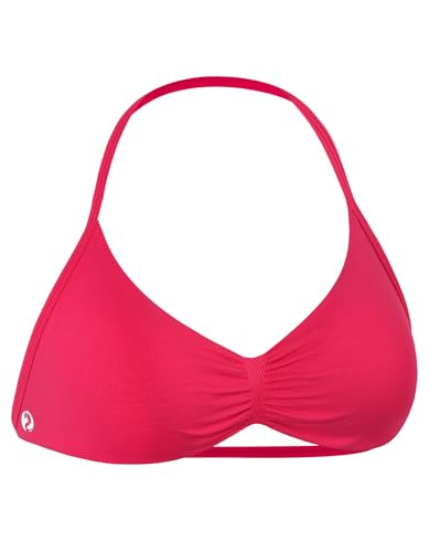 AUROLA Influence Strappy Bra Sports Bras for Women, Backless Padded Impact Strappy Bra for Workout Gym Yoga with Removable Cups,Pink,L | Amazon (US)
