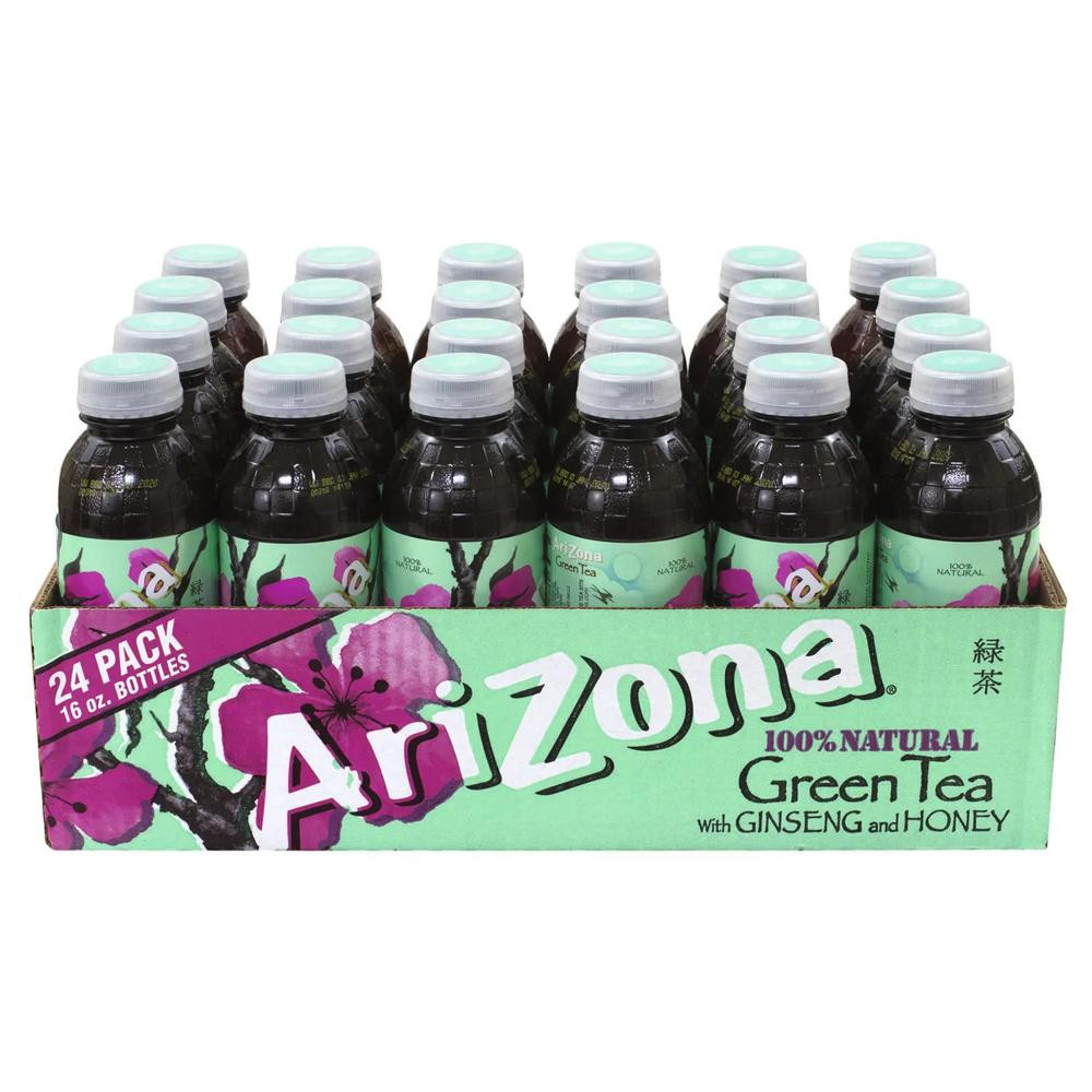 Arizona Green Tea Ginseng and Honey, 16 oz, 24 Count | Oriental Trading Company