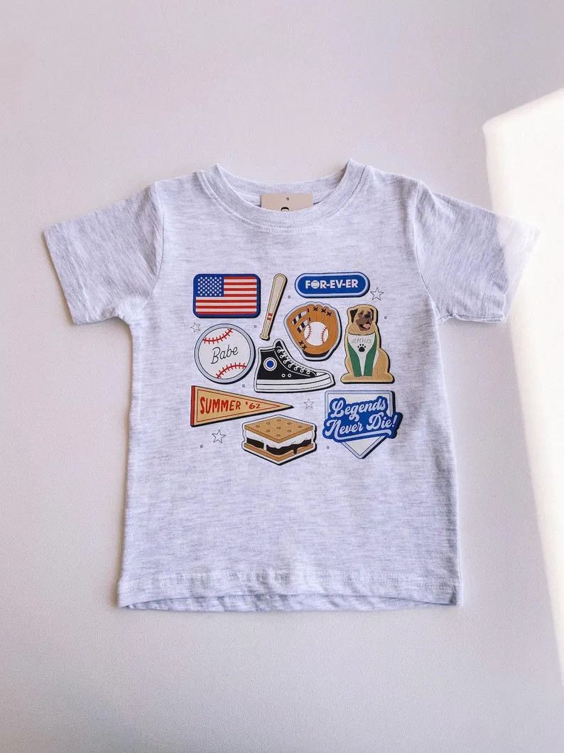 Legends Never Die Baseball Baby + Toddler Tee - Etsy | Etsy (US)