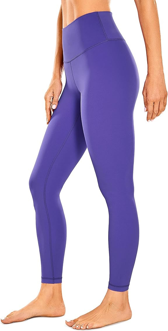 CRZ YOGA Women's Naked Feeling Yoga Pants - 25 Inches Neon Colors Leggings High Waisted Workout Tigh | Amazon (US)