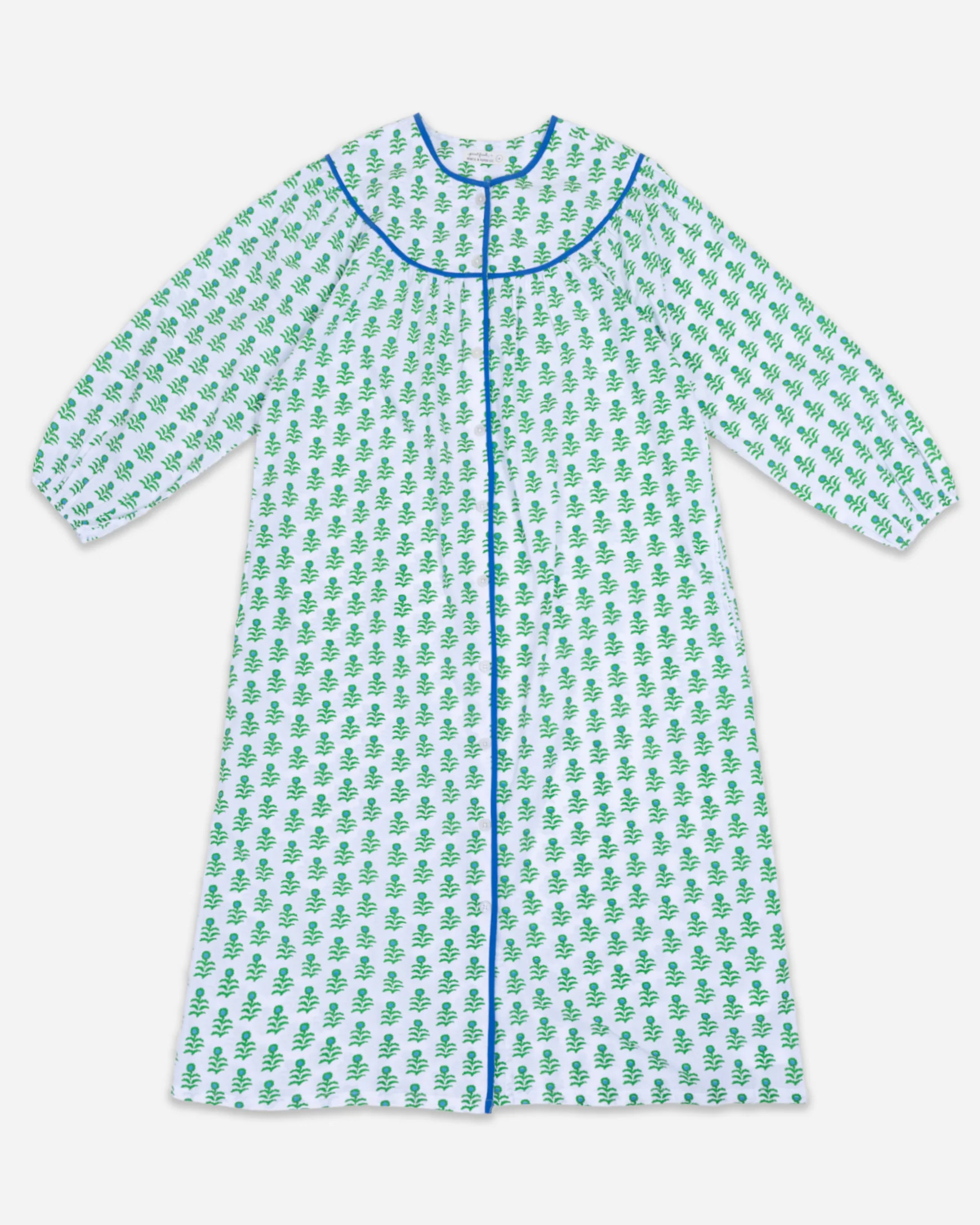 PF x Pencil + Paper Co. Stamped Floral - Day-to-Nightgown - Quartz | Printfresh