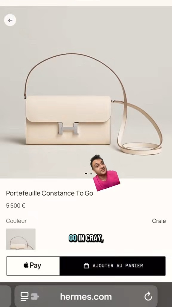 1 Craie Constance To Go #hermes #hermesbag #constancetogo #hermesonline #hermesconstance 