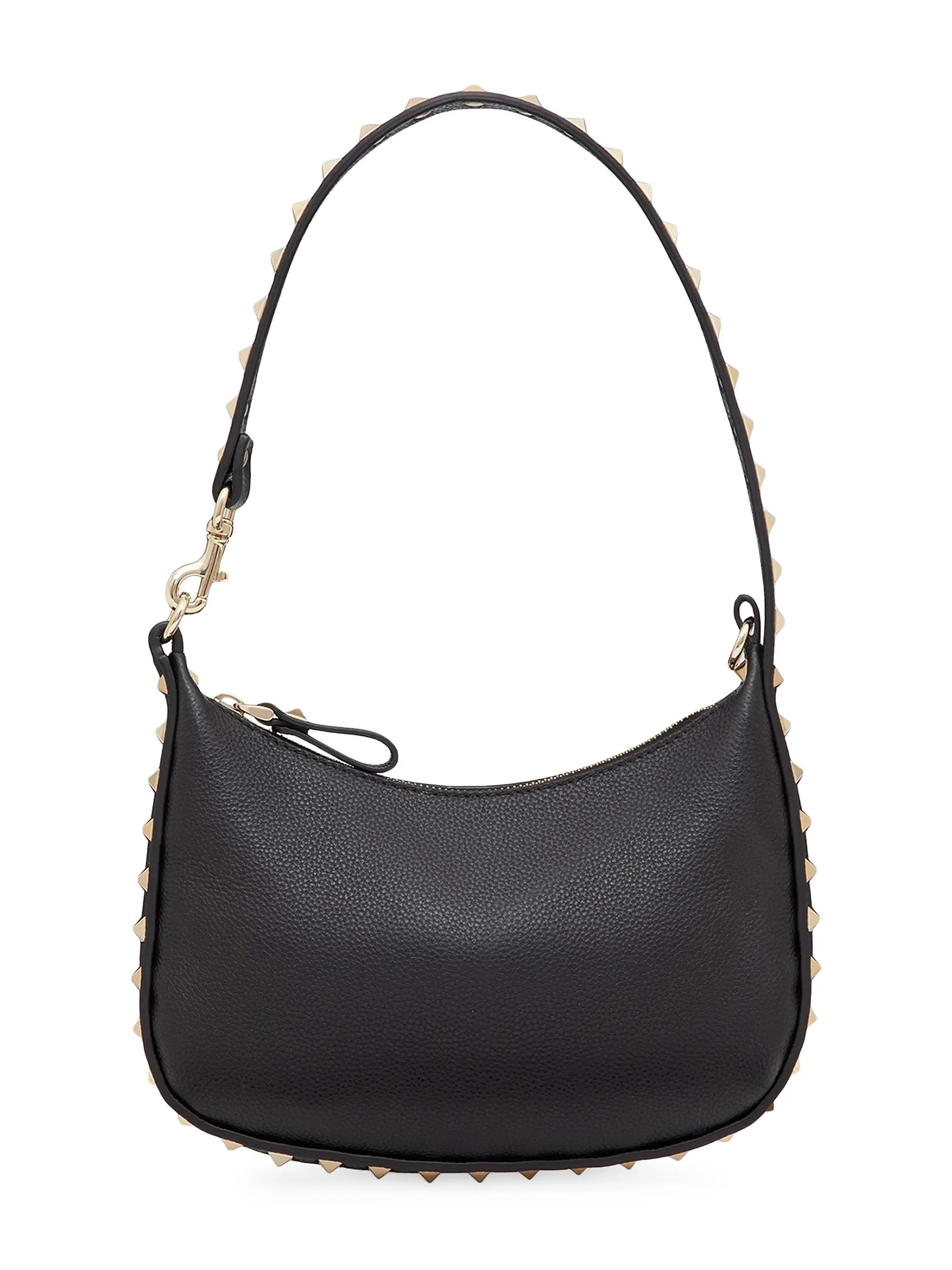 Mini Rockstud Hobo Bag In Grainy Calfskin | Saks Fifth Avenue
