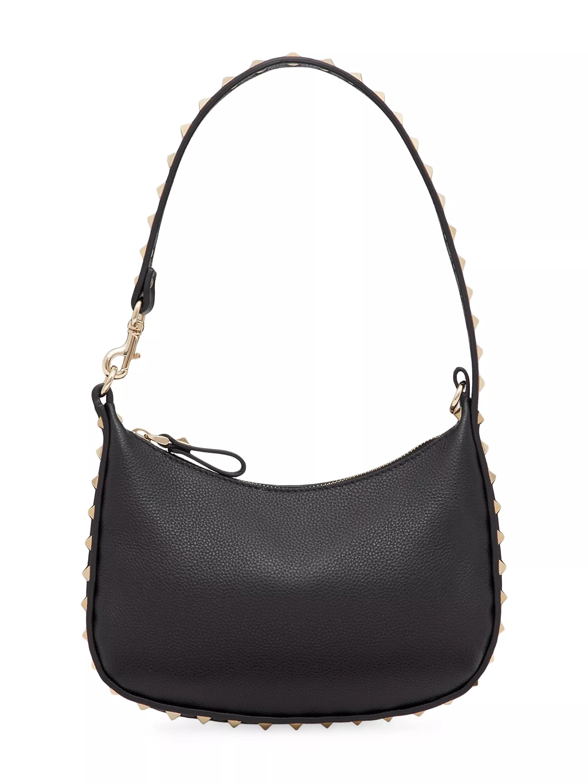 Mini Rockstud Hobo Bag In Grainy Calfskin | Saks Fifth Avenue