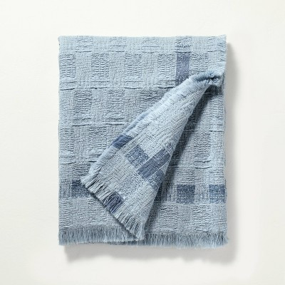 Soft Woven Throw Blanket with Textured Border - Hearth & Hand™ with Magnolia | Target