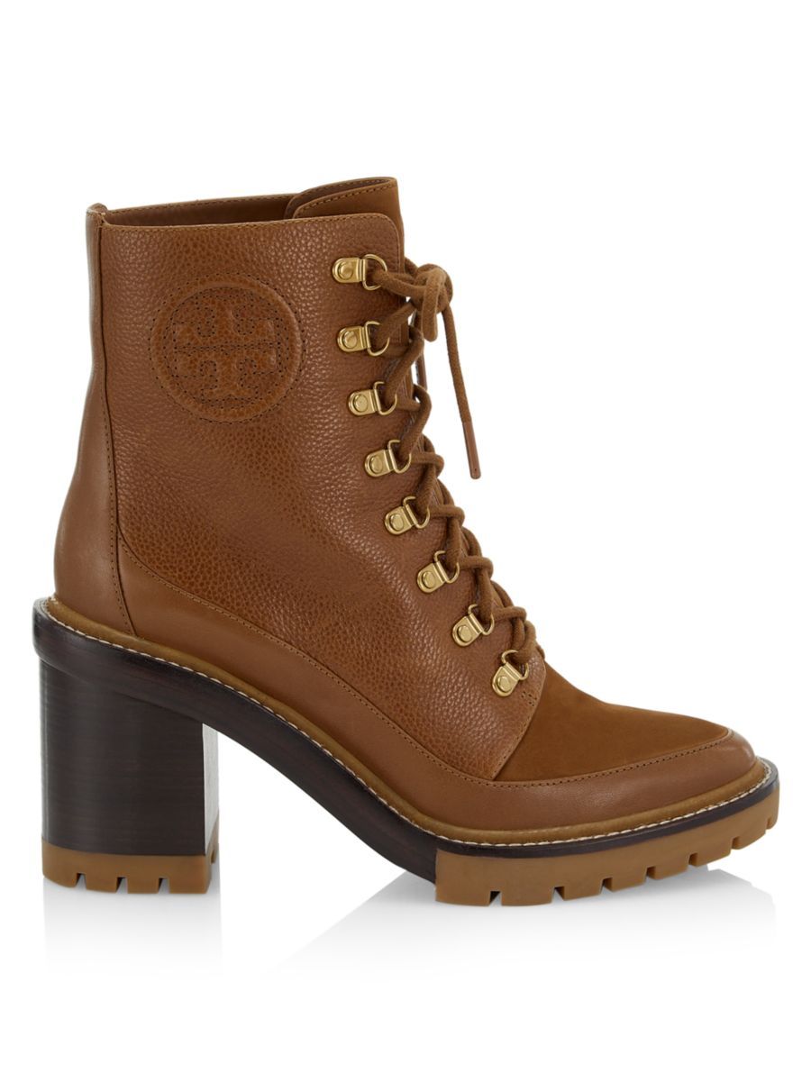 Tory Burch Miller Lug-Sole Leather Hiking Boots | Saks Fifth Avenue