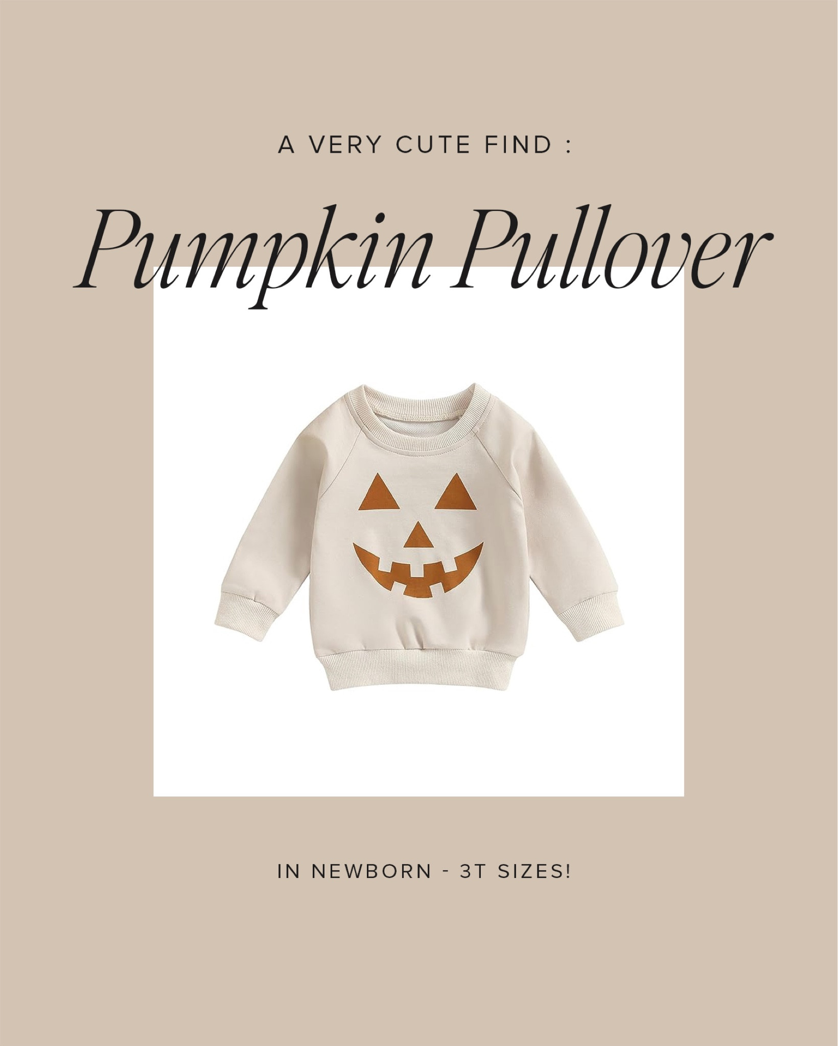 the cutest little pumpkin sweatshirt !! 

#LTKkids #LTKbaby #LTKSeasonal