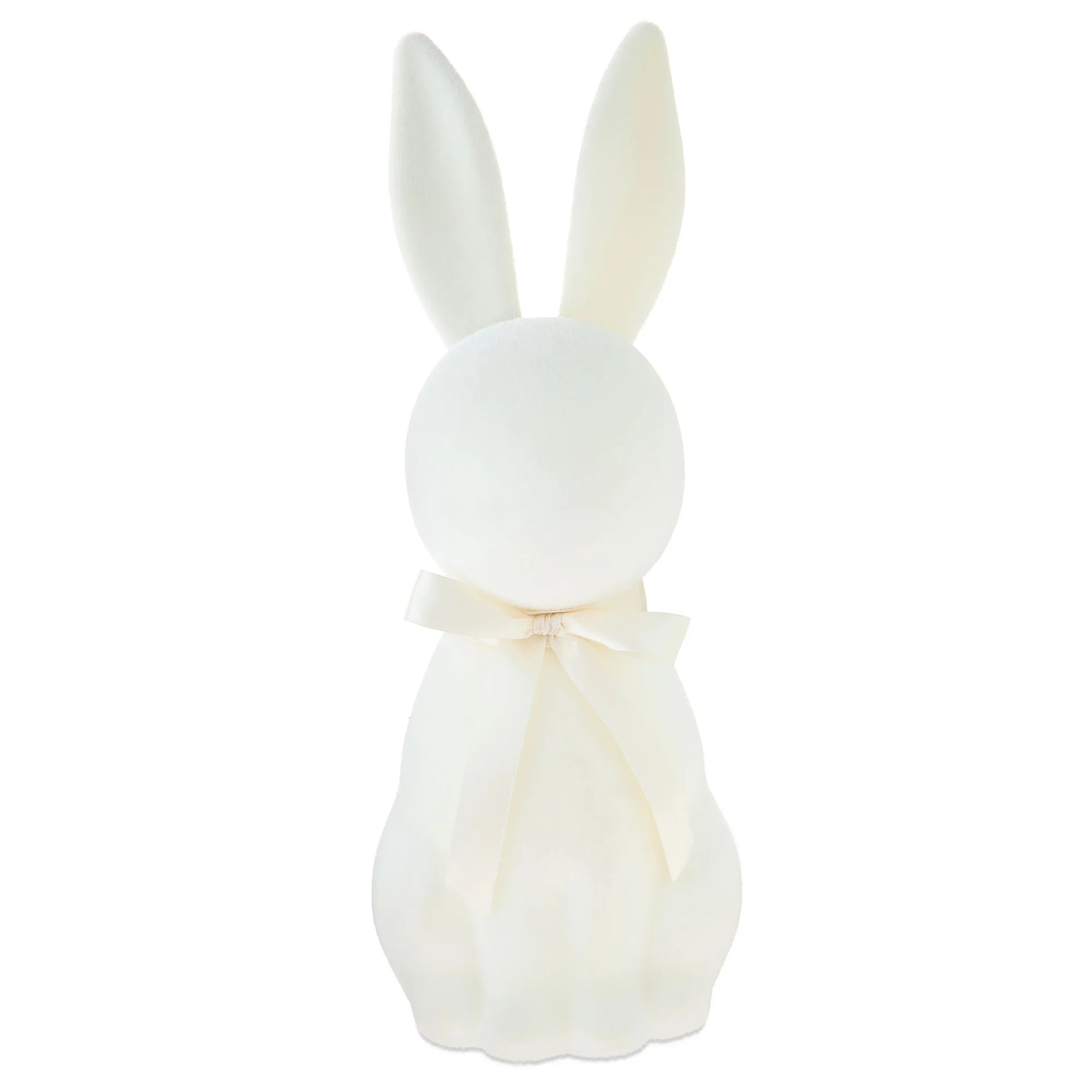 Flocked Bunny Tabletop Decoration, Cream, 16", Easter by Way To Celebrate | Walmart (US)