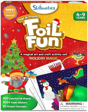 Skillmatics Foil Fun – Mess-Free Holiday Art & Craft Kit for Kids, DIY Creative Activity, Trave... | Amazon (US)