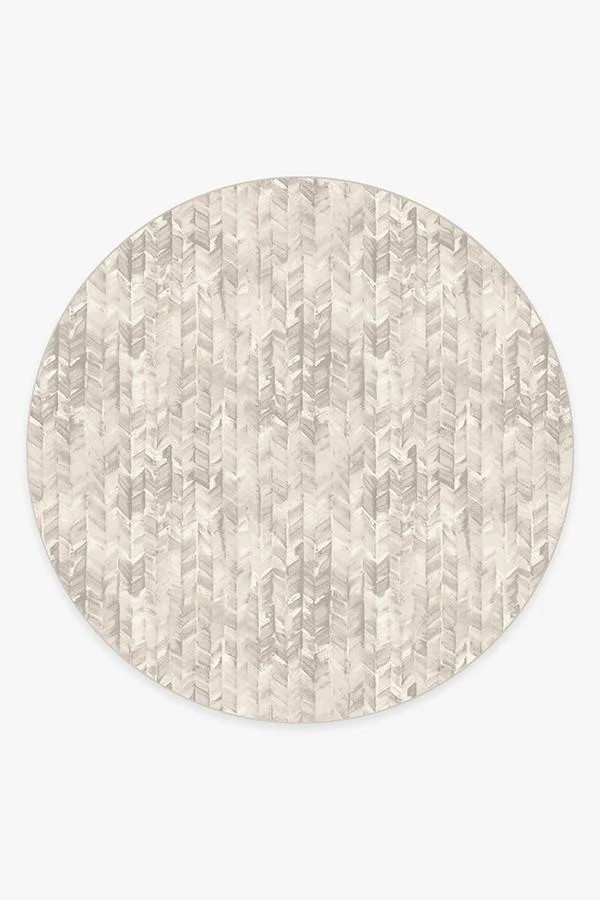 Watercolor Herringbone Cream Flatwoven Rug | Ruggable