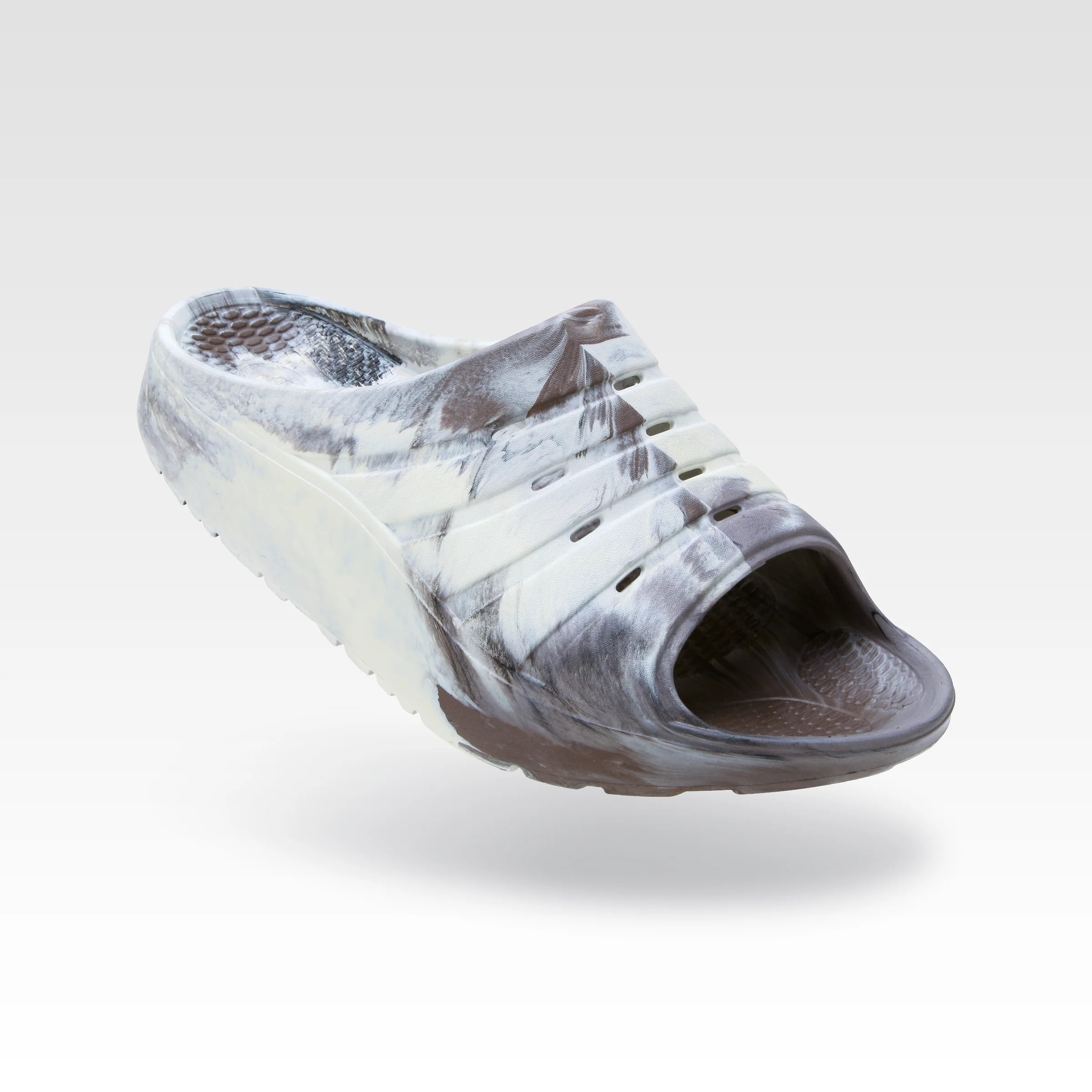 Sustainable Recovery Slide, Ghost Camo Marble | OKA Sandals | Oka Recovery