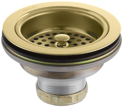 KOHLER K-8799-PB Duostrainer Sink Strainer, Vibrant Polished Brass | Amazon (US)