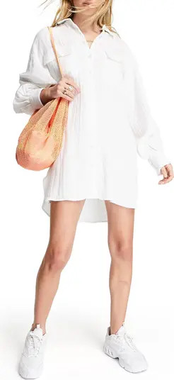 Double Cloth Shirtdress | Nordstrom