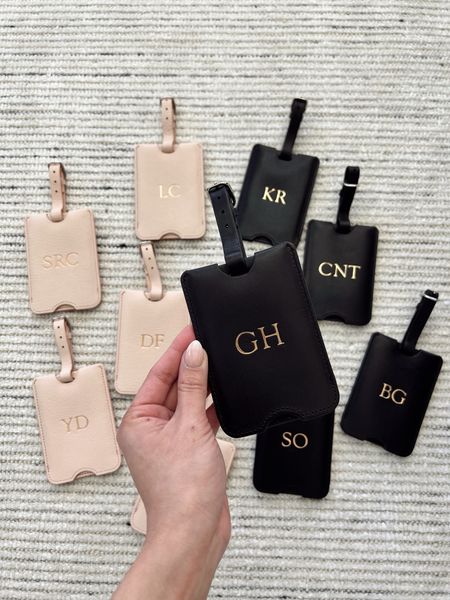 Travel luggage tags as party favors or gifts for bridesmaids and groomsmen. Perfect to give out on a bachelor or bachelorette party! I’ve had these same leather luggage tags for 8 years and they are fantastic quality! You can customize and monogram them, too. 

#LTKParties #LTKTravel #LTKStyleTip